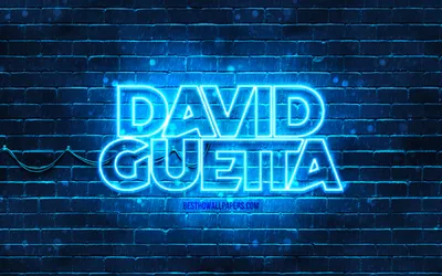 Скачать обои David Guetta blue logo, 4k, superstars, french DJs, blue  brickwall, David Guetta logo, Pierre David Guetta, David Guetta, music  stars, David Guetta neon logo для монитора с разрешением 3840x2400. Картинки