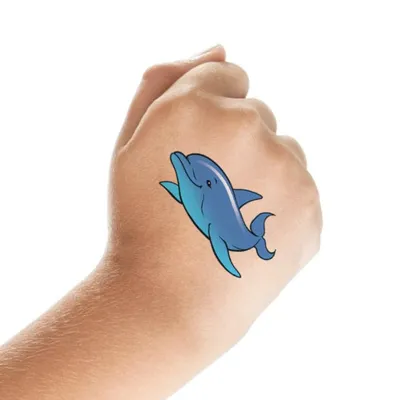 Dolphin Tattoo - Realistic Temporary Tattoos | Tattoo Icon – TattooIcon