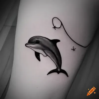 Cute little dolphin tattoo by... - Dark Age Tattoo Studio | Facebook