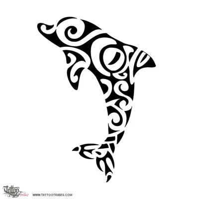 Dolphin Tattoo Set Vector Download