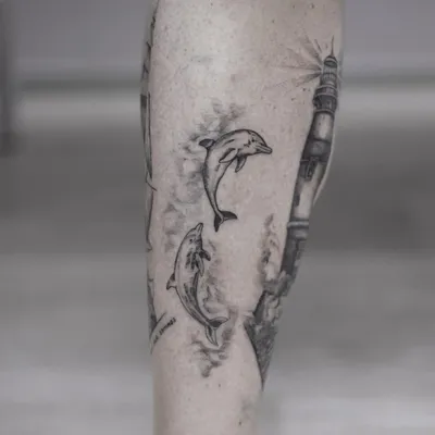 Wiji Lacsamana on Instagram: \"Enhancement of an old dolphin tattoo ✨ done  at @tattoonebula.art ✨\"