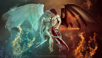 Ангел и демон в одном лице картинка #519558 - Картинки ангела и демона - 80  фото - скачать