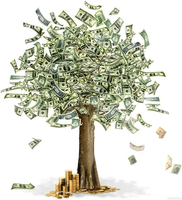 Картинка с деревом с деньгами вместо листьев на аву — Аватары и картинки