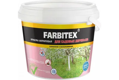 Краска для садовых деревьев Farbitex 6 кг 4300008410 - выгодная цена,  отзывы, характеристики, фото - купить в Москве и РФ