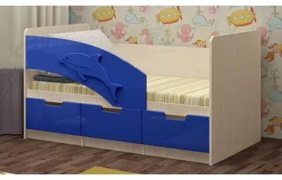 Детская кровать \"Дельфин-55 венге\" купить по цене 16,303.00 рублей в  Белгороде