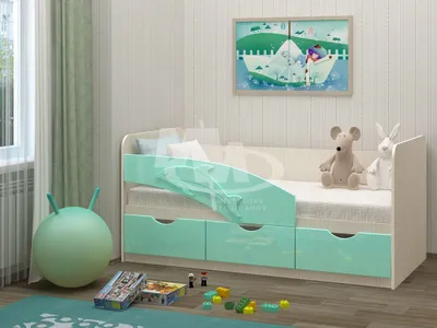 Детская кровать \"Дельфин-1\" купить в Твери по цене 11600 руб. руб |  Гор-Мебель