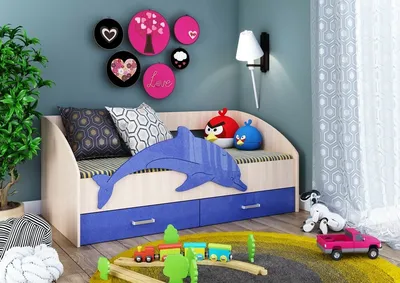 Детская кровать \"Дельфин \" розовый без матраса по цене производителя 9 000  Р — Сити Мебель