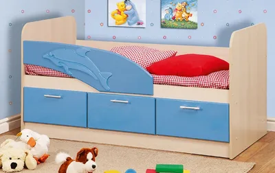 Кровать детская \"Дельфин-2\" 1,6м В купить недорого в интернет-магазине  МебельОптТорг в Санкт-Петербурге