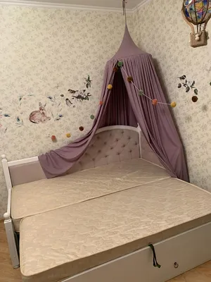 Кровать детская \"Дельфин\" 0,8*1,6 м - Розовый металлик / Ясень шимо светлый  (правый) - купить по цене 13990 ₽ в Саратове
