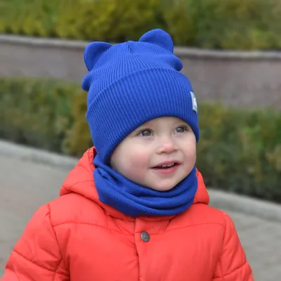 Детская шапка с ушками весенняя осенняя для мальчика, вязаная шапочка для  малышей без завязок (ID#1771450346), цена: 329 ₴, купить на Prom.ua