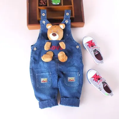 Детская модная одежда для маленьких мальчиков и девочек, джинсовые  хлопковые джинсы, комбинезоны, повседневные брюки – лучшие товары в  онлайн-магазине Джум Гик