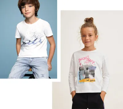 Купить детские футболки с длинным рукавом однотонные для мальчика девочки  Fruit of the Loom без рисунка на заказ фото и размеры