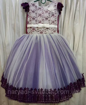 Длинное нарядное платье для девочки Sylvia ✓белого цвета ✓воздушая  юбка❃Нарядные детские платья ОПТом ❖Коллекция МИРАБЕЛЬ ☙Валентина Гладун