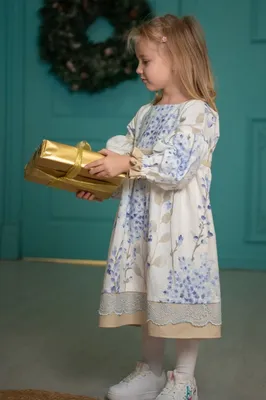 Купить Платье Нонна детское [индиго] в интернет-магазине Ивановский текстиль