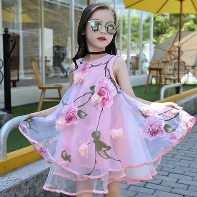 Платье для девочек с цветочным рисунком, пляжные платья для девушек летнее  платье для детей на каждый день Стиль Детские костюмы; Одежда для маленьких  девочек для девочек, на возраст 6, 8, 10, 12 лет 14 | AliExpress