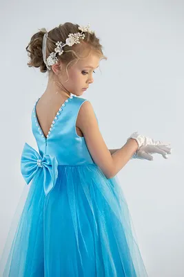 Платье 5+ цвет синий страна производства Россия 08501515фу купить по цене  1230 ₽ в интернет-магазине Детский мир
