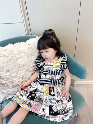 Весенне-осенние платья для девочек 3-8 лет, детские платья с длинными  рукавами и кукольным воротником для девочек, детское платье – лучшие товары  в онлайн-магазине Джум Гик