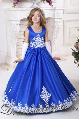 Синее платье для девочки | Детские платья на утренник 3 года | 4 года | 5  лет SoCute.Manufactory 21513466 купить в интернет-магазине Wildberries