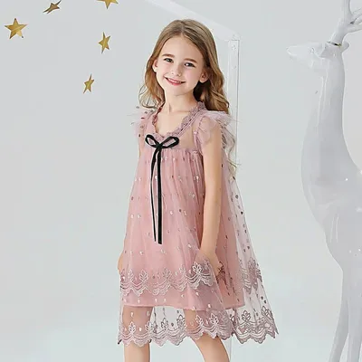 Детское платье с фатином и нежной вышивкой на девочку (ID#1524267752),  цена: 687 ₴, купить на Prom.ua