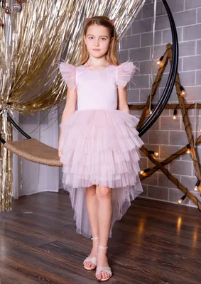 Платье Детское Розовое с Фатином 85 — Купить на BIGL.UA ᐉ Удобная Доставка  (1736539982)