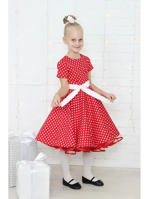 Купить, заказать Детское платье в стиле Стиляг с подъюбником от онлайн  ателье VINTAGE TREND