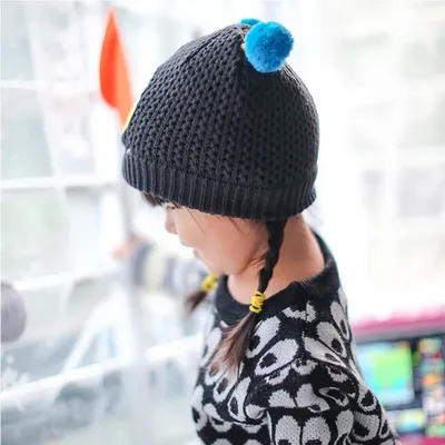TOU -- зимние детские шапочки, Детские теплые вязаные крючком шапки, милые  хлопковые шапки с большими глазами для маленьких мальчиков и девочек,  рождественский подарок, 1 шт. | AliExpress
