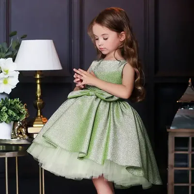 Высокое качество, новейший оригинальный дизайн, Платья с цветочным узором  для девочек, детские красивые нарядные платья для девочек, платье на день  рождения | AliExpress