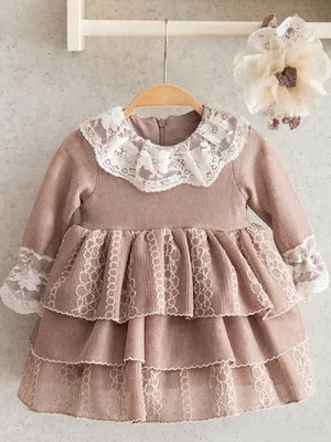 Красивое детское платье с оборками MioMini и повязка купить в  интернет-магазине в Москве