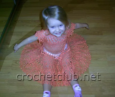 Детское платье крючком - Вязание Крючком. Блог Настика