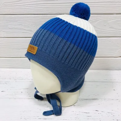Детская зимняя шапка Польша Tutu 3-004771 blue для мальчика на завязках  купить в Украине | интернет-магазин Теремок