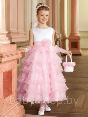 Сиреневое нарядное детское платье в пол для девочки на выпускной или  праздник купить в интернет-магазине Лиола