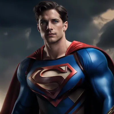 Дэвид Коренсвет в роли Супермена — произведение искусства, созданное искусственным интеллектом — NightCafe Creator