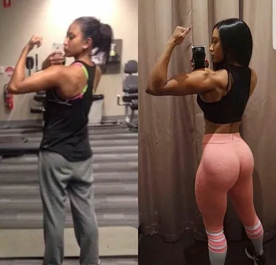 Девушек до и после фитнеса фото