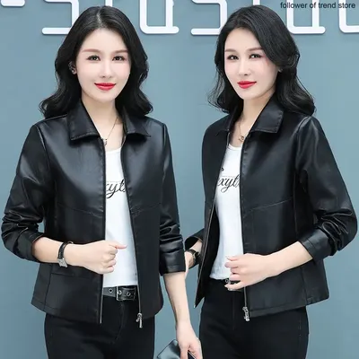 Stylish Women's Faux Leather Jackets for Fall/Winter 2015