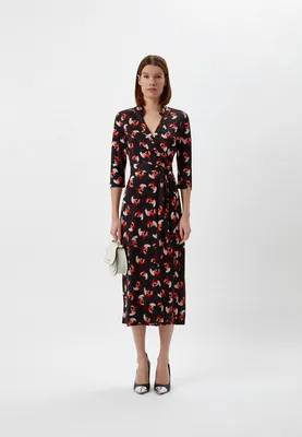 Платье Diane von Furstenberg, цвет: черный, RTLAAY961401 — купить в  интернет-магазине Lamoda