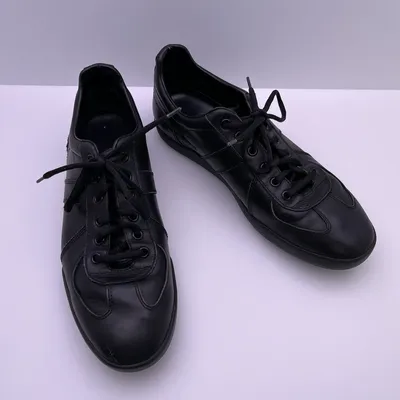 Zapatillas de goma de malla de cuero DIOR D CONNECT negras $1090 | eBay