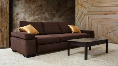 Прямой диван-кровать AH!DIVAN Йеллинг, 235х85х75 см, горчичный рогожка, механизм  дельфин - купить в Москве, цены на Мегамаркет
