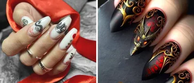 Купить Аксессуары для ногтей Дракон Змея Наклейки для ногтей Маникюрные  украшения Китайский дракон Украшения для ногтей Леди | Joom