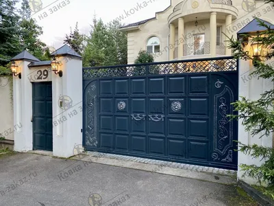 Откатные ворота для дома в Барвихе | Кузница \