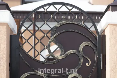 Установлены кованые ворота в Тюмени – «Интеграл»