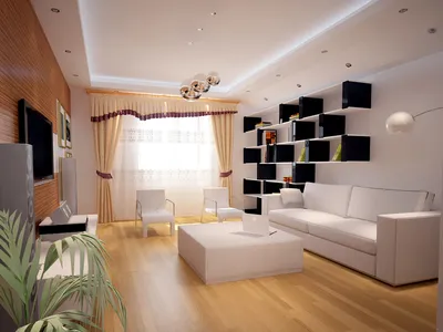 Интерьер гостиной комнаты современном стиле эконом класса: 50 фото - Ремонт  квартир фото