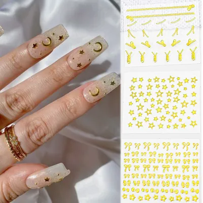 Наклейка для дизайна ногтей 3 в 1, Переводные картинки серии  звезд/любви/цепочек, декоративные 3D Самоклеящиеся Слайдеры для ногтей,  сделай сам, маникюр, татуировки, фольга, наклейка * - купить по выгодной  цене | AliExpress