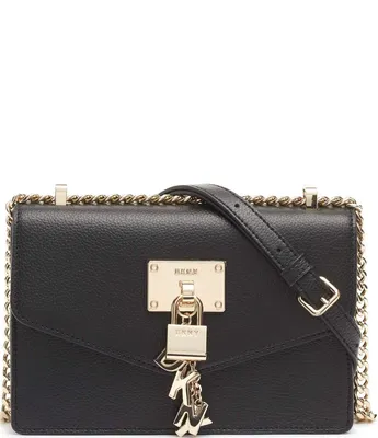 DKNY Black Bag Elissa Shoulder Bag Adjastable Real Leather Bag Authentic  19X27CM | eBay