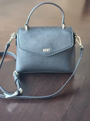 DKNY Elissa Small Pebbled Leather Charm and Lock Shoulder Bag | Dillard's