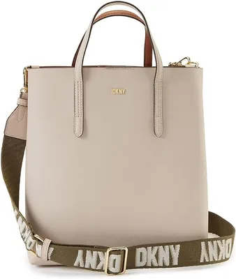 DKNY monogram-jacquard Leather Tote Bag - Farfetch