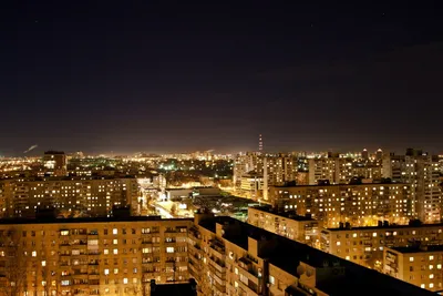 Фото ночного города с крыши дома (68 фото) - фото - картинки и рисунки:  скачать бесплатно