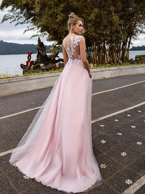 Длинное нежно-розовое платье Prestige Camilla VV162 — купить в Москве -  Свадебный ТЦ Вега