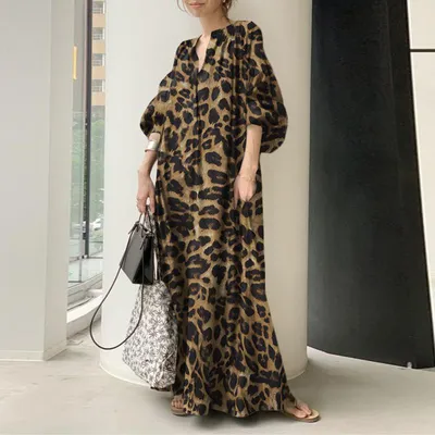 Купить леопардовые Женские платья с длинным рукавом в интернет каталоге с  доставкой | Boxberry