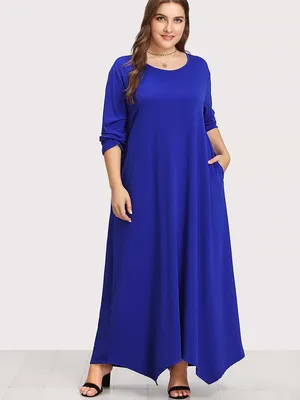 Длинное Женское Платье для Полных Женщин Цвет Марсала 56 — Купить на  BIGL.UA ᐉ Удобная Доставка (1562661353)