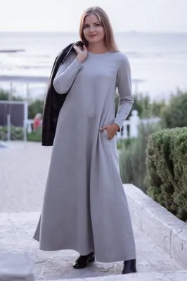 Женские длинные платья больших размеров XXL - оптом из Польши